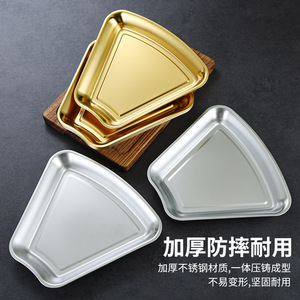 Stainless Steel Hot Pot Dish Set 304 Gold Irregular Shape For Party Reunion Snack Platter BBQ Plate - Product Image 3