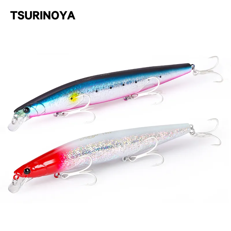 TSURINOYA — leurre méné flottant Ultra-long en tungstène, appât dur, idéal pour la pêche en mer, 140mm, 24g, 1 unité