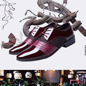 Scarpe Estive da Uomo VALENTINA in Pelle, Eleganti e Casual, Comode, con Lacci, Punta Affusolata, Design Traforato, Traspiranti e Leggere - Product Image 2