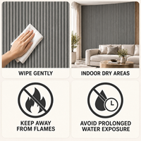 Papier peint autocollant gris à motif de lattes de bois étroites, feuilles de mousse PET XPE de 1,8 mm pour la rénovation de la chambre