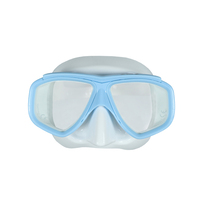 Masque de plongée en silicone pour femme à double lentille avec verres en verre trempé certifiés CE
