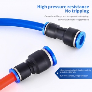 Conector de Tubo Reductor de Tamaño de un Toque HOFUJNG, Conexiones Neumáticas de Empuje PG, Directo de Fábrica, Rojo, Nuevo - Product Image 3