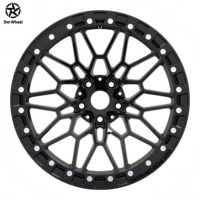 Jantes Beadlock en alliage d'aluminium forgé DW 18 19 20 pouces 5x112 noires à motif maillé pour BMW M3 G80 M4 G82 G83, légères, pour la course de dragster