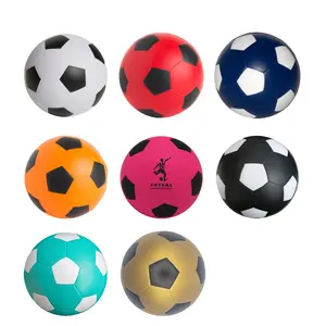 لعبة ضغط كرة القدم المطاطية المخصصة من البولي يوريثان من المصنع، لعبة الاضغط الترويجية للجنسين بشعار مطبوع