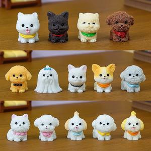 도매 강아지 DIY 장식 귀여운 강아지 미니어처 인형의 집 조경 장식 애완동물 집 분위기 소품 차량용 인테리어 장식 - Product Image 4