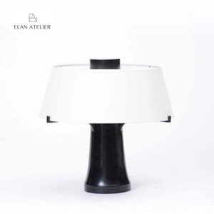Lampe de table série Tree, abat-jour en tissu noir, lumière LED E27, commande par interrupteur, pour hôtels et maisons d'hôtes - Product Image 2