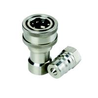 Raccords rapides hydrauliques ISO 7241-A connecteur verrouillé à filetage plat connecteur rapide hydraulique pour mini pelle