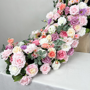 Fleurs artificielles de luxe en soie, modernes et réalistes, violettes, pour allée, centre de table, scène de mariage, fête, maison - Vente en gros - Product Image 3