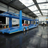 Prix d'usine Ascenseur hydraulique à 2 essieux Transporteur de voiture Semi-remorque Capacité de 8 unités pour le transport de voiture pour l'utilisation de semi-camion