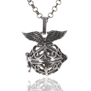ODM-colgante <span class=keywords><strong>de</strong></span> ala <span class=keywords><strong>de</strong></span> Ángel <span class=keywords><strong>de</strong></span> aromaterapia, jaula <span class=keywords><strong>de</strong></span> bola, difusor <span class=keywords><strong>de</strong></span> aceite, collar para enamorados - Product Image 4