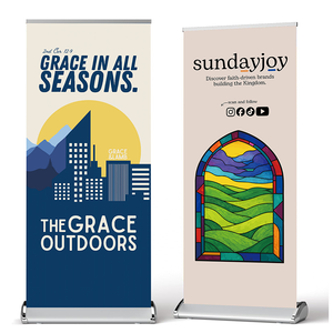 Banner Retrattile <span class=keywords><strong>Personalizzato</strong></span> 80x200 con Supporto in Alluminio, Base Larga, Espositore Pull-<span class=keywords><strong>up</strong></span> per Pubblicità - Product Image 4