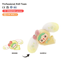 Candy Color Rabbit Pinocchio Blind Box Flocked Collectible Figurine Mystery Surprise Toy Cute Fuzzy Bunny Art Toy Decor Gifts