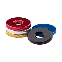 Écrous moletés colorés en alliage d'aluminium anodisé M4-M10, poignées de volant cranté pour imprimantes 3D et appareils photo