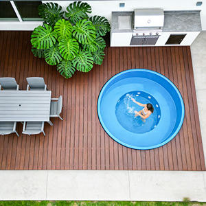 Piscine de plongeon carrée en fibre de verre pour jardin avec marches, résistante aux fissures et aux UV, capacité personnalisée, spa de nage extérieur - Product Image 6