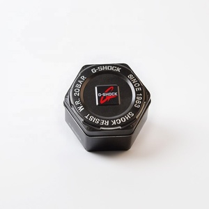 Approvisionnement d'usine Noir Hexagone Fossiles <span class=keywords><strong>Montre</strong></span> Boîte En Fer Blanc Avec Couvercle - Product Image 6