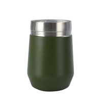 Verre à vin rouge Unisweet 12oz en acier inoxydable à double paroi en forme de U, vierge pour sublimation, mug cadeau DIY, isolation thermique 6 heures