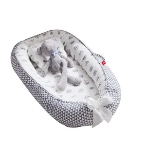 Baby Lounger Nest - 100% Cotton Portable Newborn Sleeper - Soft