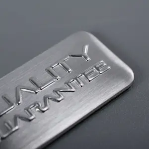 3d Label High Quality Cheap Custom Brand Engraved Metal Crafts Aluminum Sticker Nameplate