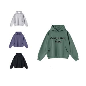 Sudadera con Capucha para Hombre, Color Sólido, Estilo Patchwork, 100% Algodón, Proveedor de Moda, Personalizable, para Correr al Aire Libre, Corte Holgado, Hombros Caídos - Product Image 1