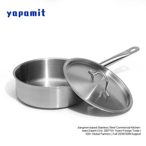 مقالي من الفولاذ المقاوم للصدأ معتمدة بشهادة ISO 9001، قاعدة متعددة الطبقات سريعة التسخين للمطاعم التجارية - Product Image 1