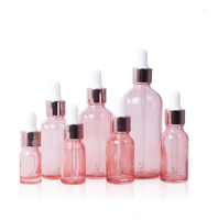 5ml 10ml 15ml 30ml 50ml 100ml De Luxe Rose En Verre Flacon compte-gouttes Or Rose Huile Essentielle Bouteille