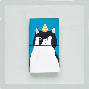 Personalized UK Retro Foil logo PU Leather Bujo <strong>Notebook</strong> <strong>With</strong> <strong>Pen</strong> Holder <strong>and</strong> Binder Clip - Product Image 2