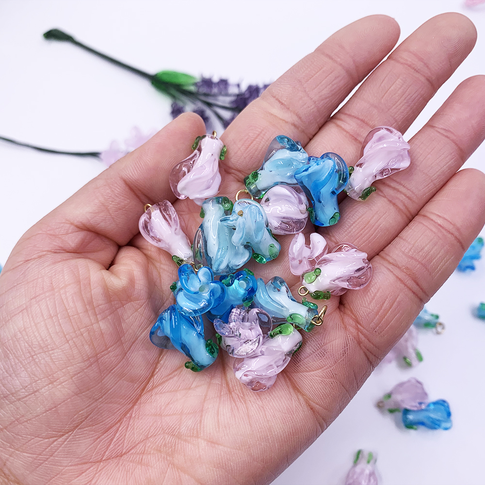 Diy Jewelry Flowers Glass Beads Accessory Murano Glass Beads for Woman