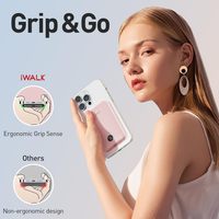Cadeaux, articles promotionnels, batterie externe sans fil 18W, chargeur magnétique rapide et sûr, mini batterie externe rose avec affichage numérique