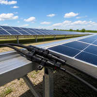 Connecteur solaire en Y en gros 2 vers 1 style FMM MFF MC4 1000V 30A IP67 étanche pour panneaux photovoltaïques, usine OEM