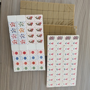 Juego de Mahjong de Lujo Moderno y Portátil de Doble Capa Dorado con 160 Fichas Acrílicas Pulidas a Mano con Diseño Clásico para Regalo o Juego en Casa - Product Image 2