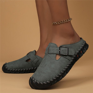 <span class=keywords><strong>Espadrilles</strong></span> à bout fermé respirantes d'été <span class=keywords><strong>vertes</strong></span>, blanches, brunes, bleues, noires, mocassins demi-chaussons décontractés, pointures 36-43 pour femmes - Product Image 6
