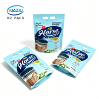 Sachet Doypack en plastique laminé imprimé sur mesure pour lessive en poudre avec poignée