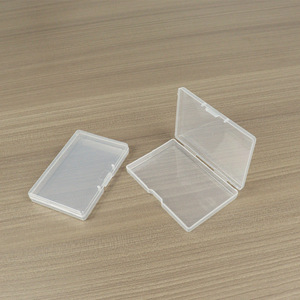 Transparent Rectangular Plastic Storage <b>Box</b> A15G 9.5x6.3x1.4cm For Business Cards Office Organizer Parts Accessories - Product Image 3