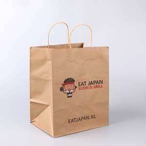 Bolsas Grandes de Papel Kraft Marrón con Asas para Pequeñas Empresas, Boutiques, Fiestas y Compras al por Mayor - Product Image 3