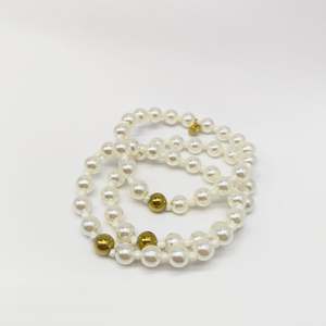Pearl Necklace 316L Stainless Steel PVD Gold Plating Sustainable Resistant Jewelry for Women - Product Image 1
