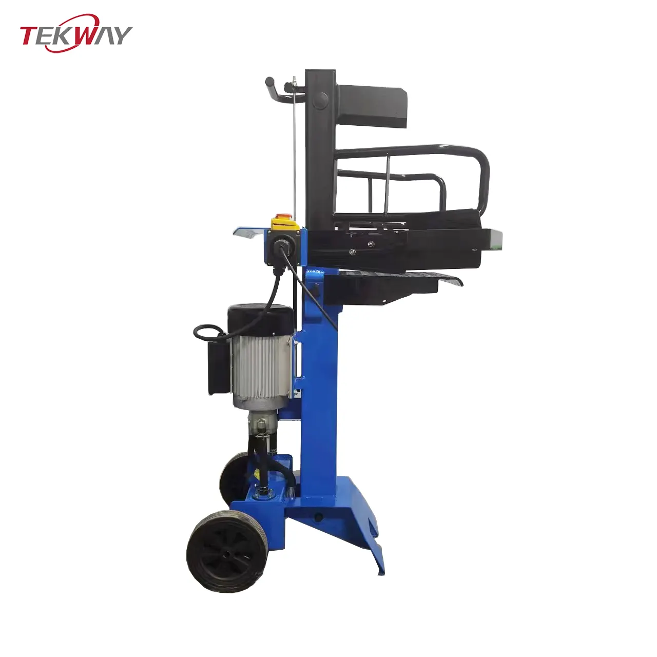 Dọc log Splitter 8 tấn điện log Splitter Shredder gỗ băm nhỏ Máy phế liệu gỗ đào tạo trục trọng lượng vật liệu