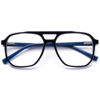 Monture de lunettes optiques Elan Optical RD26125, modèle classique populaire à double pont, monture intégrale unisexe en acétate, écologique