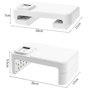 Lampe UV LED professionnelle pliable 180W à 66 perles, séchoir à ongles à grand espace pour deux mains, lumière de manucure pour DIY Nail Art, usage domestique et en salon - Product Image 2