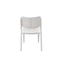 de 5 fauteuils de salle à manger Mobilier d'extérieur Jardin Café Corde Aluminium Hauteur réglable Table carrée et 4 chaises