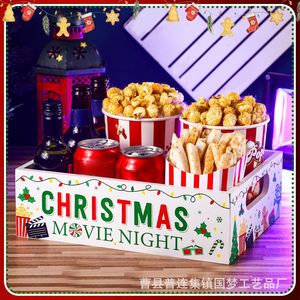 Caja de almacenamiento rectangular para refrigerios de Noche de Cine Navideño, 10-20L, decoración de escritorio para fiestas navideñas - Product Image 4