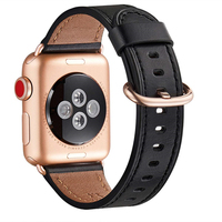 Bracelets de montre en cuir véritable de haute qualité, prix avantageux, vente chaude 2024, avec fermoir en acier métallique, bracelets de montre en cuir souple