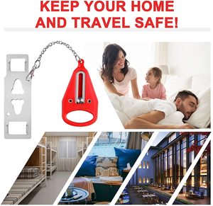 Khóa Cửa An Toàn Di Động Bằng Kim Loại PP-Khóa Cửa Du Lịch Bỏ Túi, Thiết Bị An Ninh Phòng Khách Sạn Cho Gia Đình, Air BNB Và Căn Hộ - Product Image 5