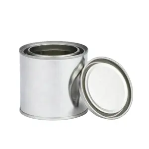 200ML 400ML 500ML Tinplate Metal Tin Cans With Lid For Empty Paint Cans