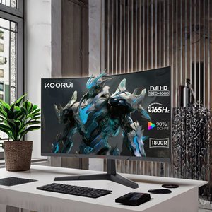 Moniteur de jeu <span class=keywords><strong>KOORUI</strong></span>, nouveau, 23,6 pouces, incurvé, FHD 1080p, 165 Hz, VA, 1 ms, LCD, avec anti-lumière bleue, 99 % sRGB, utilisation professionnelle, bureau - Product Image 3