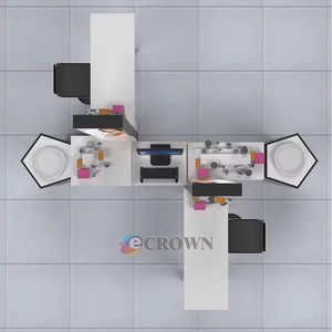 Eyebrow Kiosk Beauty Booth Cabinet Salon Stand Design Shop Salon Kiosk <strong>Fare</strong> Quality Beauty Salon Brow Shop Design OEM - Product Image 5