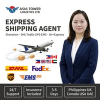 Agent d'expédition Shenzhen DHL Fedex UPS EMS Air+Express, assistance 24/7, assurance, Philippines, Royaume-Uni, Canada, États-Unis, Émirats arabes unis, Uk-shop, AliExpress