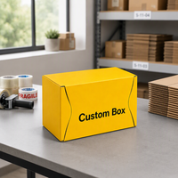 Boîte d'expédition en carton ondulé découpée sur mesure avec logo imprimé pour l'e-commerce