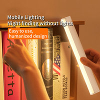 Lumière LED sous-armoire rechargeable par USB, en cristal PC jaune, avec design européen, pour cuisine, armoire, chambre à coucher