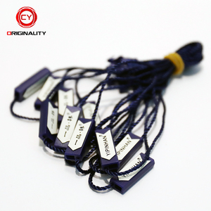 Brand Garment Plastic <strong>String</strong> Lock Sealcustom Logo Cabinet <strong>Black</strong> Hang <strong>String</strong> - Product Image 6