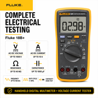   Multimètre numérique portable 18B+ avec écran LED intelligent, testeur électrique avec garantie d'un an, protection IP40, 1000V